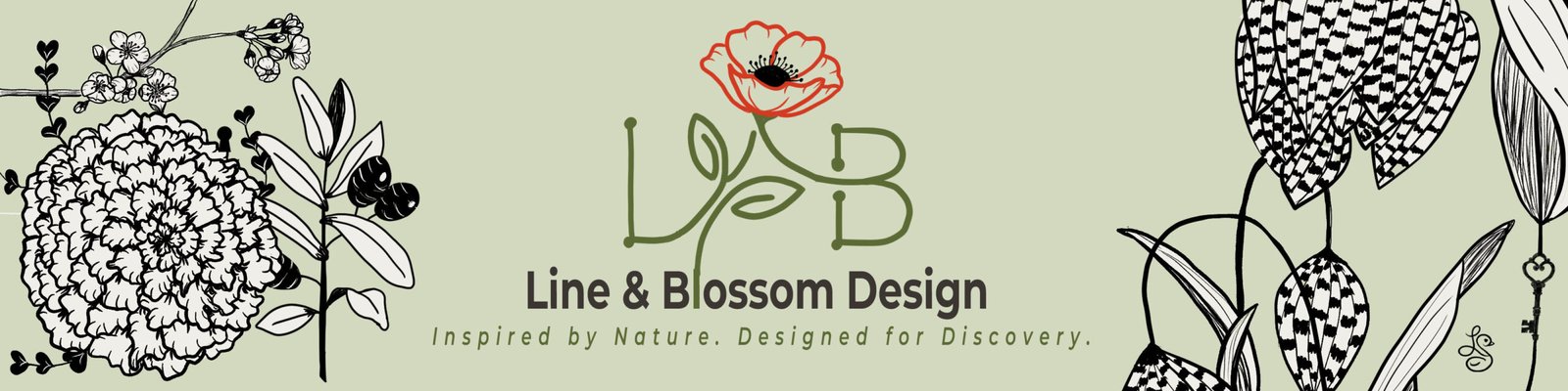 line and blossom design