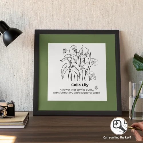 calla lily wall art