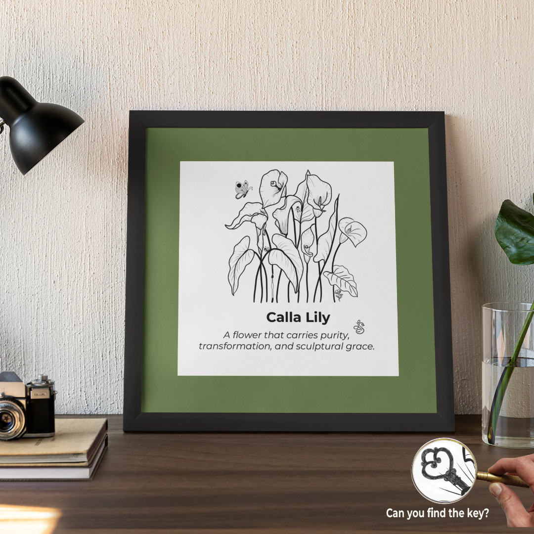 calla lily wall art