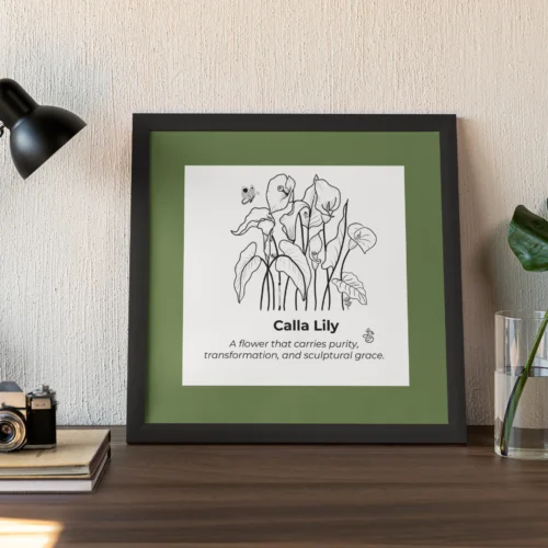calla lily wall art