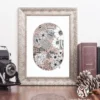botanical wall art print