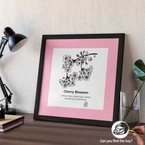 cherry blossom wall art