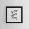 Cherry Blossom Inspiration | Botanical Line Art Print | Hidden Object Floral Wall Art | 8x8