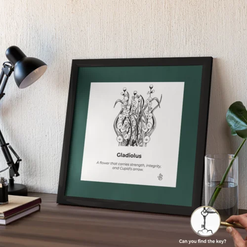 gladiolus wall art