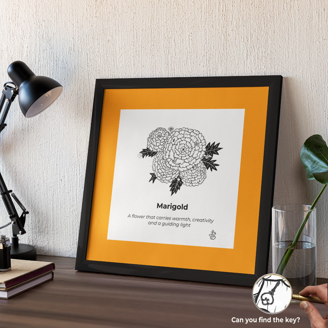 marigold wall art