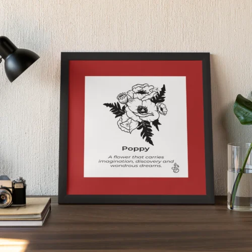 poppy wall art