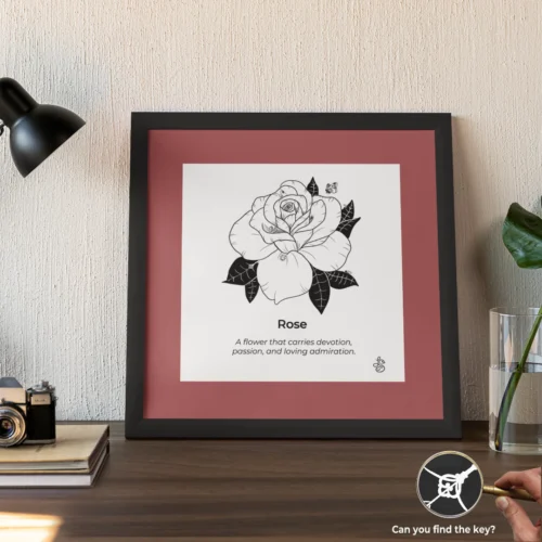 rose wall art