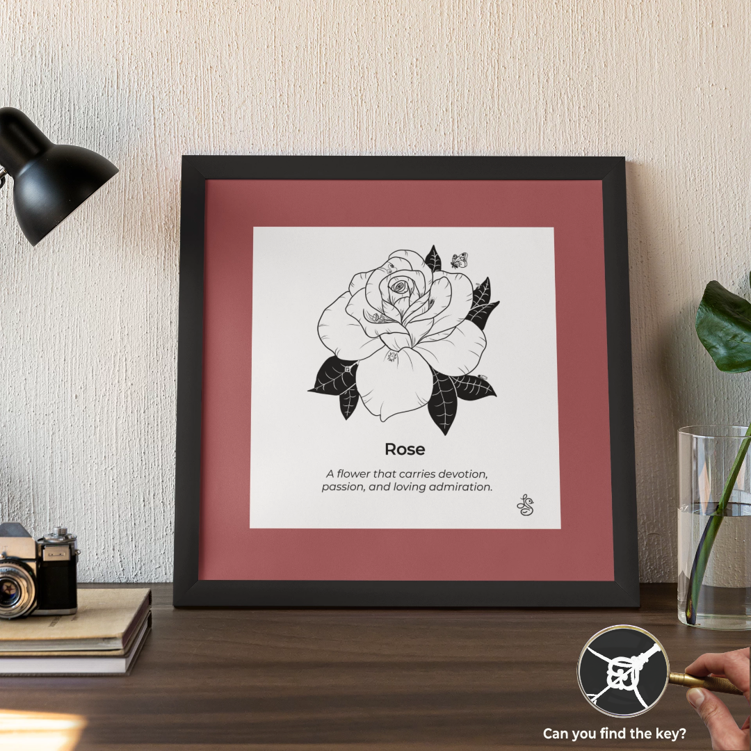 rose wall art