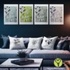 botanical collage wall art