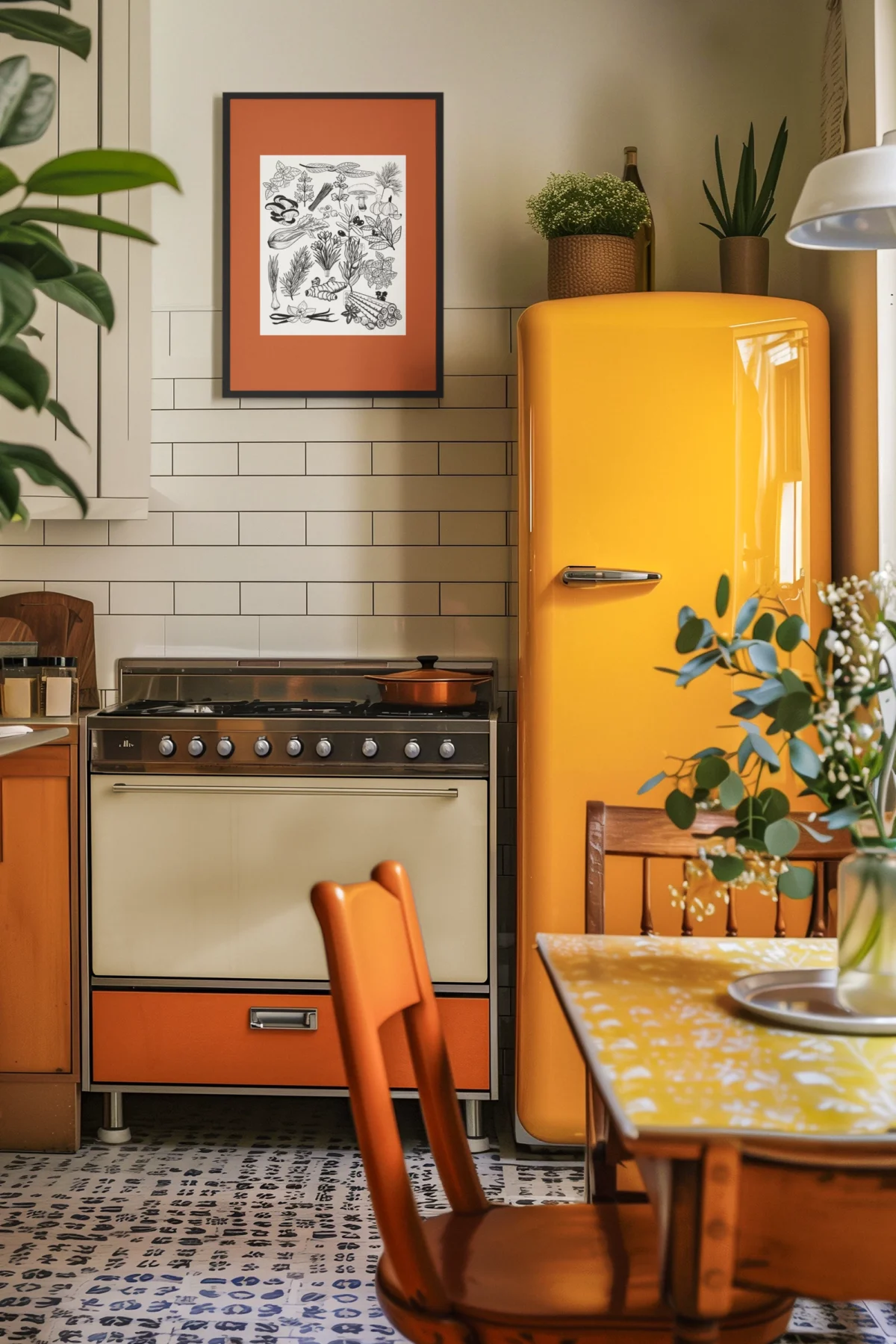 kitchen botanical wall art