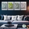 botanical collage wall art