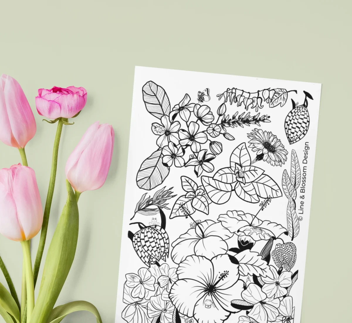 boldly blooming by Line & Blossom Design