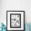 Fragrant Gathering by Line & Blossom Design on a shelf with a Buddha statue and books