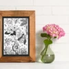 botanical collage. Fragrant Gathering by Line & Blossom Design
