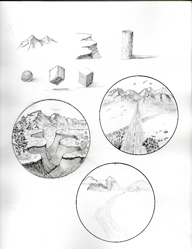 Pencil sketches by Leona Smith at Line & Blossom Design.