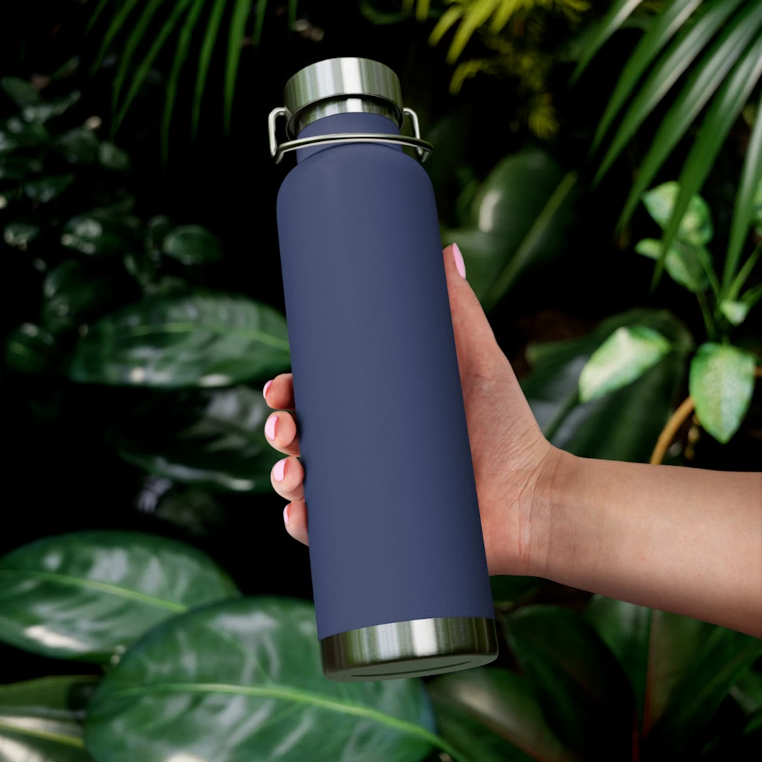 Fieldside Botanical Insulated Water Bottle | 22oz | Navy