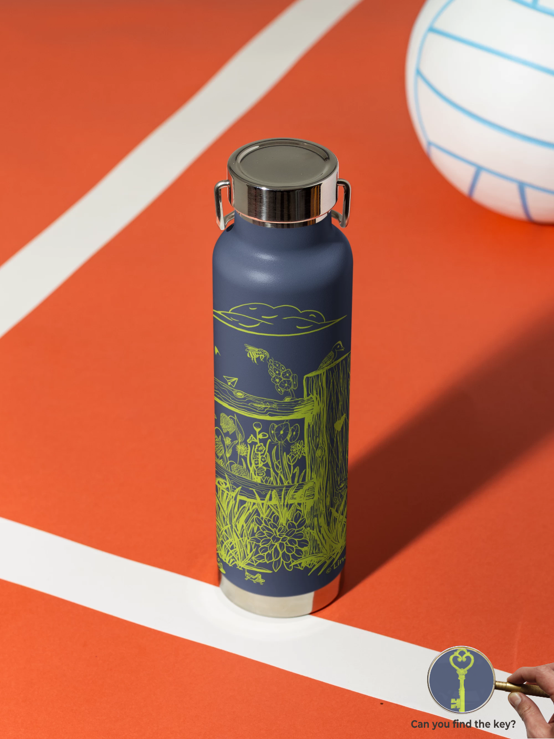 botanical insulated water bottle