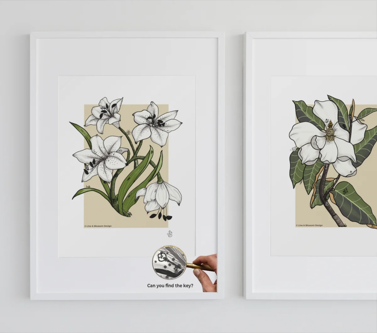 botanical lily print