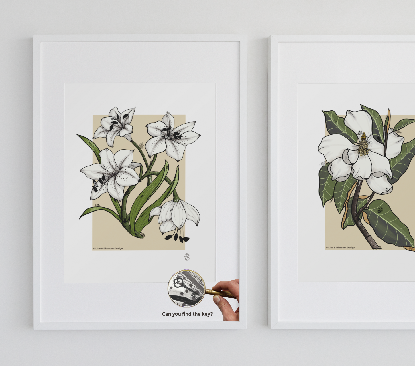 botanical lily print