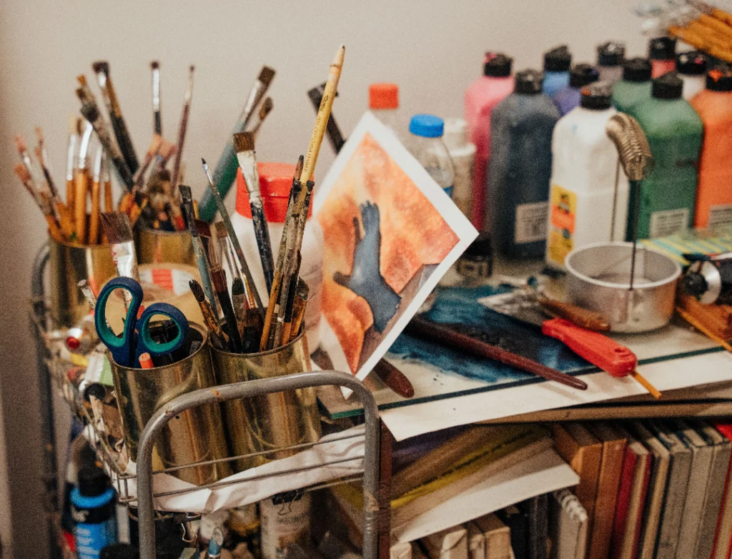 Storage Overflow, beginner art supplies